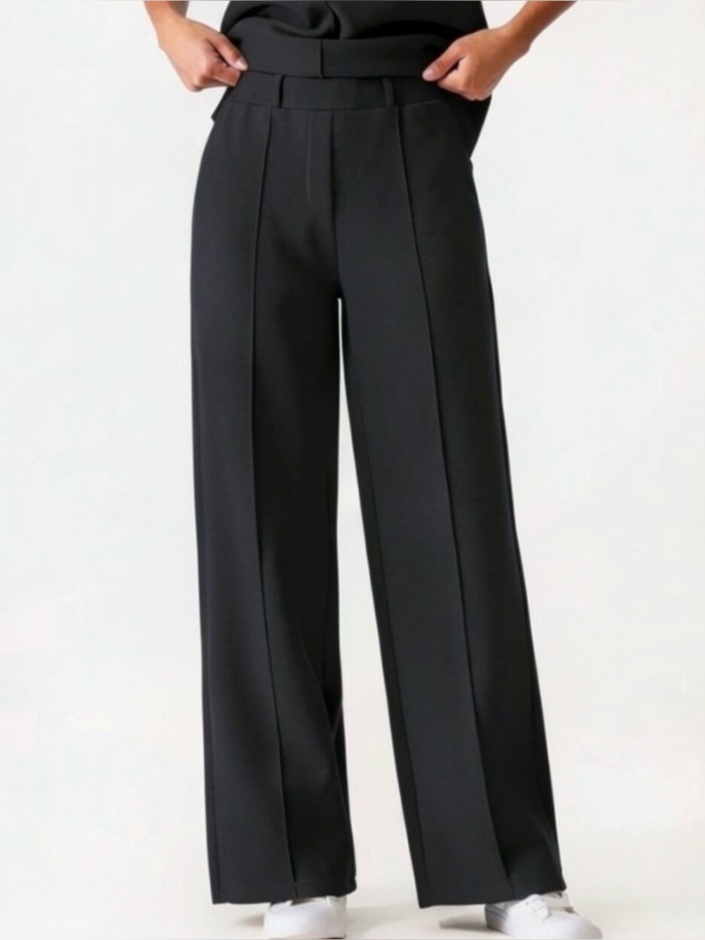 OGL Black Straight-Leg Dress Pants